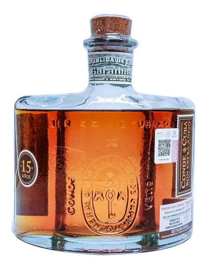 Ron Conde De Cuba Extra Añejo 15 Años Edición Limitada 700ml