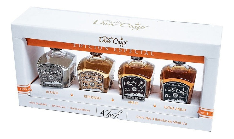 Tequila Don Cayo Edición Especial Four Pack 50ml