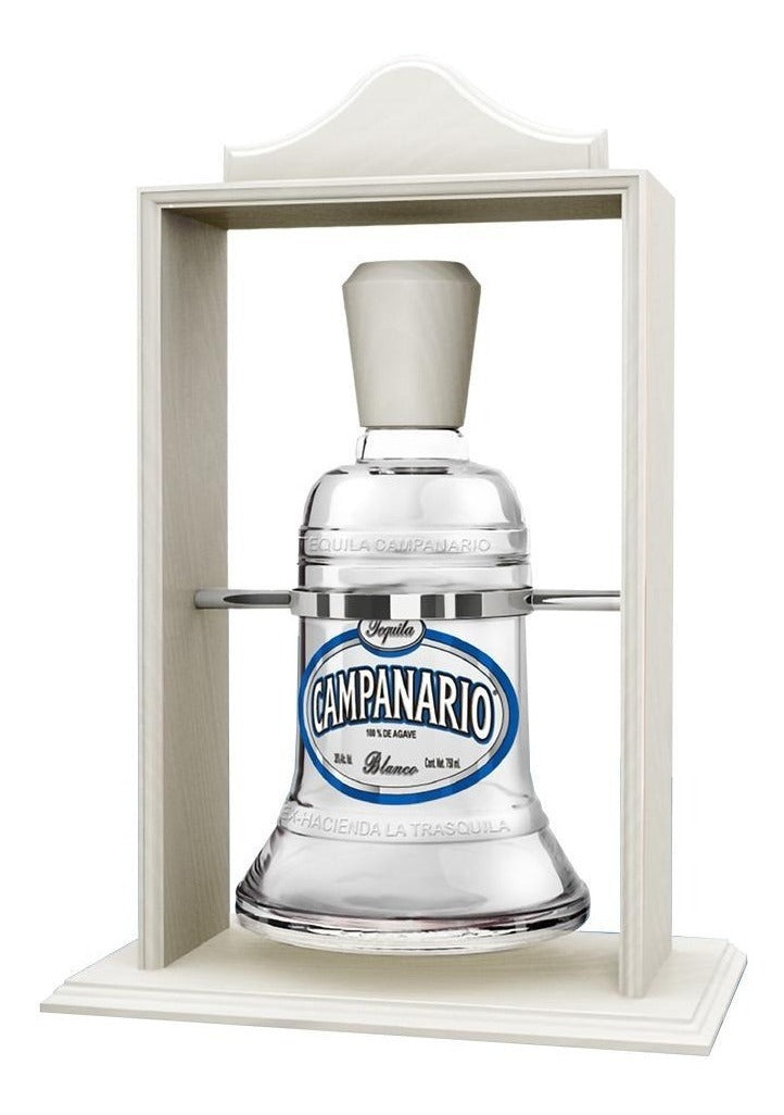 Tequila Campanario Blanco 750ml C/ Base De Madera