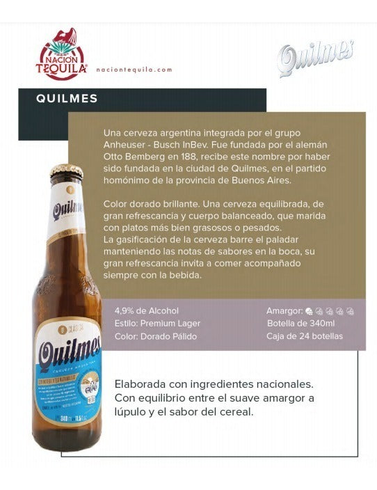 Cerveza Quilmes Clásica 340 Ml
