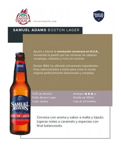 Cerveza Samuel Adams Boston Lager  355ml