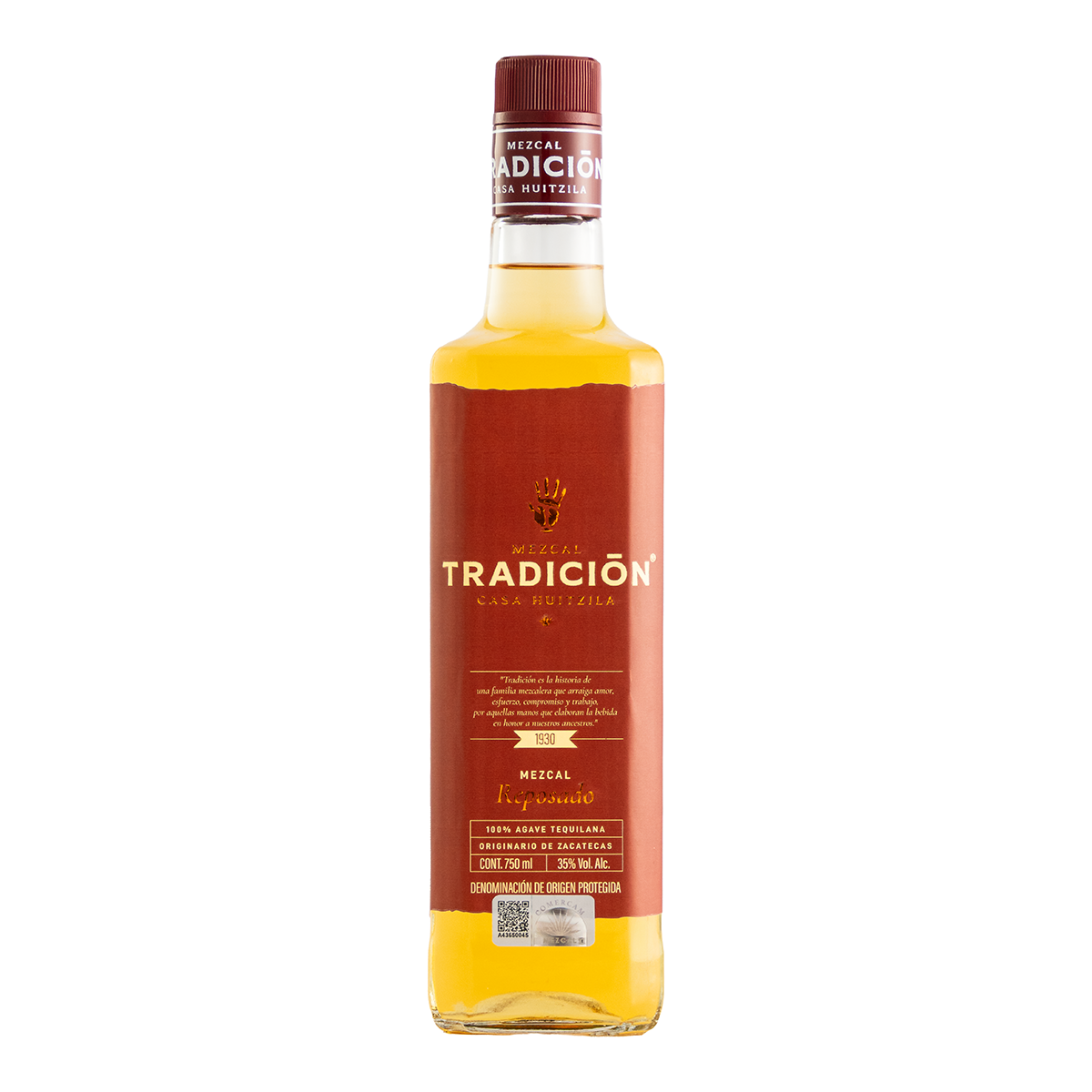 Mezcal Tradición Casa Huitzila Reposado 750 Ml