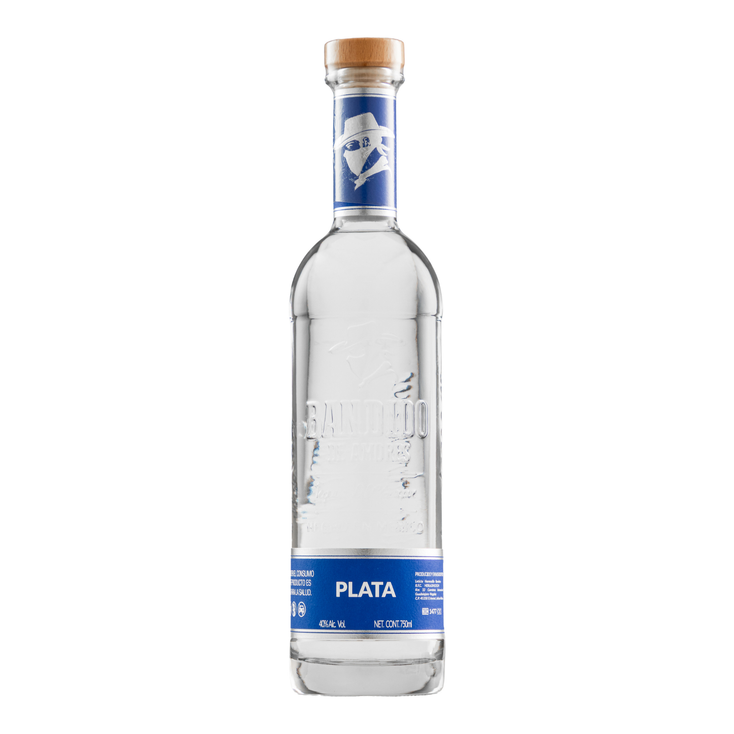 Tequila Bandido De Amores Plata 100% Agave 750 Ml