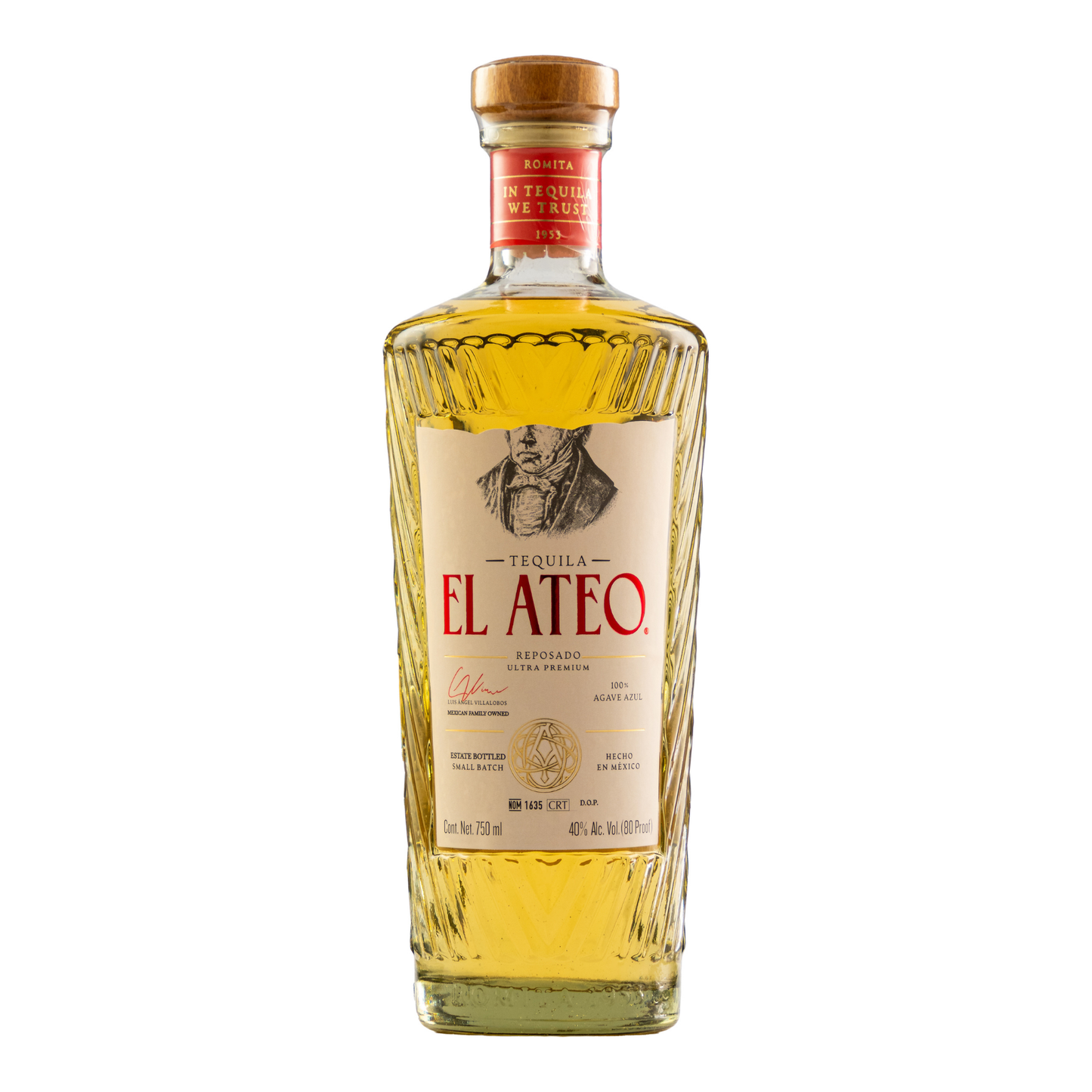 Tequila El Ateo Reposado Ultra Premium 750 Ml