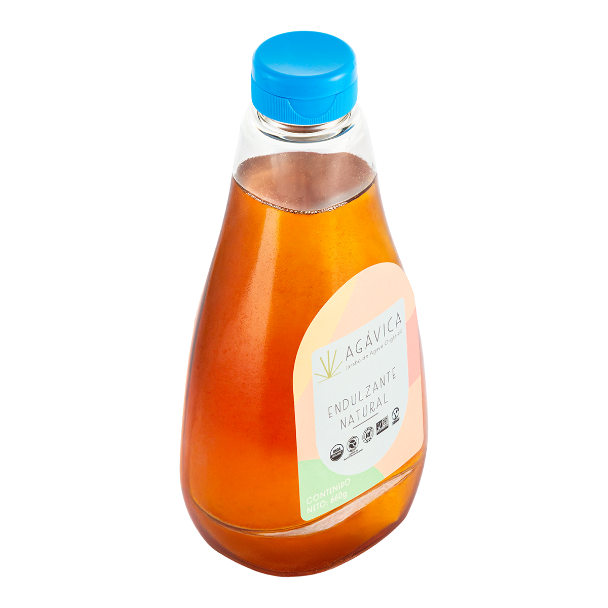 Jarabe de Agave Orgánico Agávica Endulzante 660 Gr