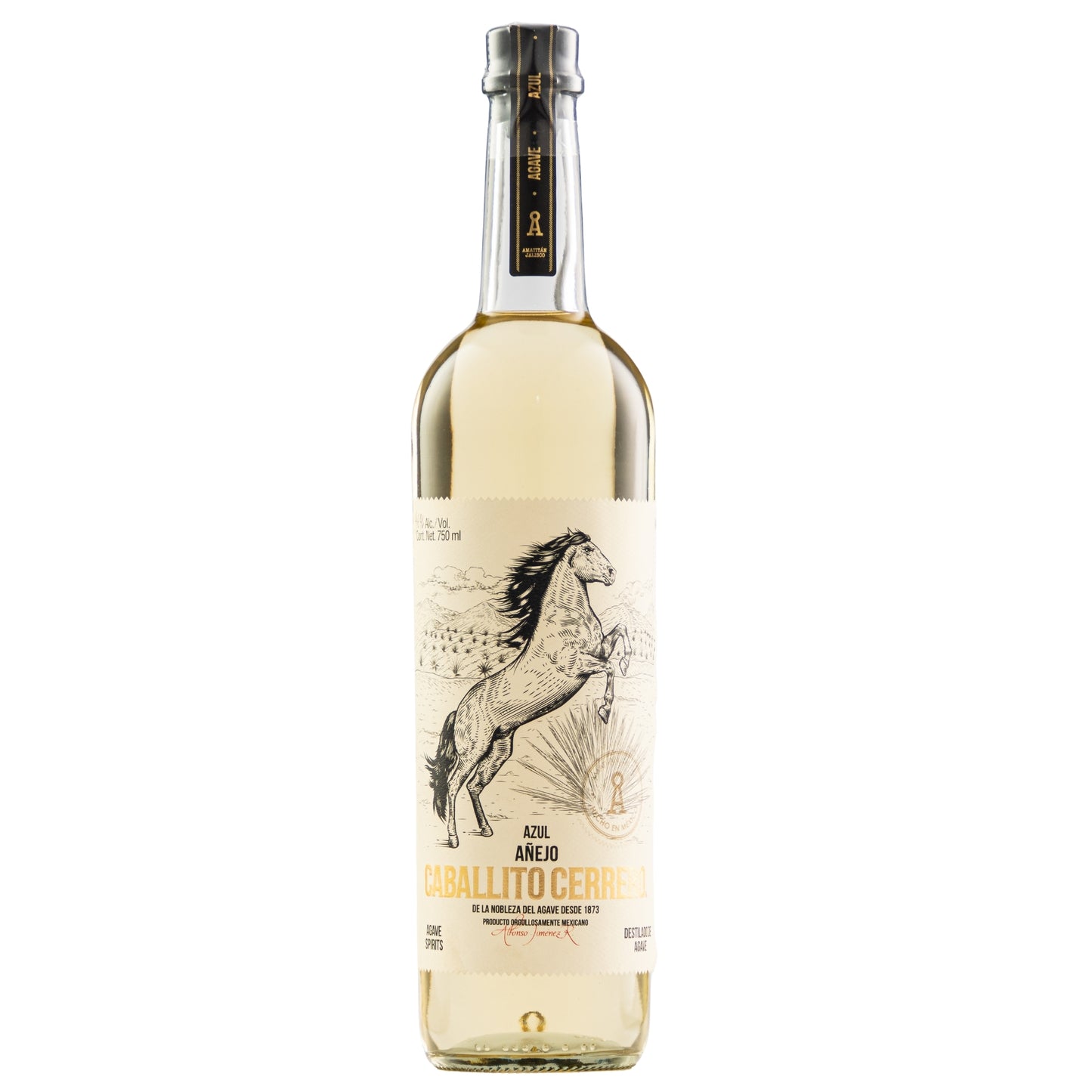 Destilado De Agave Caballito Cerrero Añejo 46 750 Ml