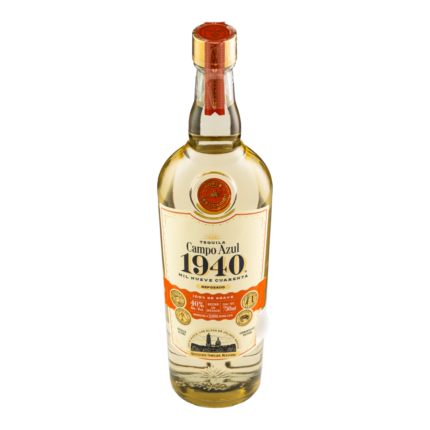 Tequila Campo Azul 1940 Reposado 750 Ml