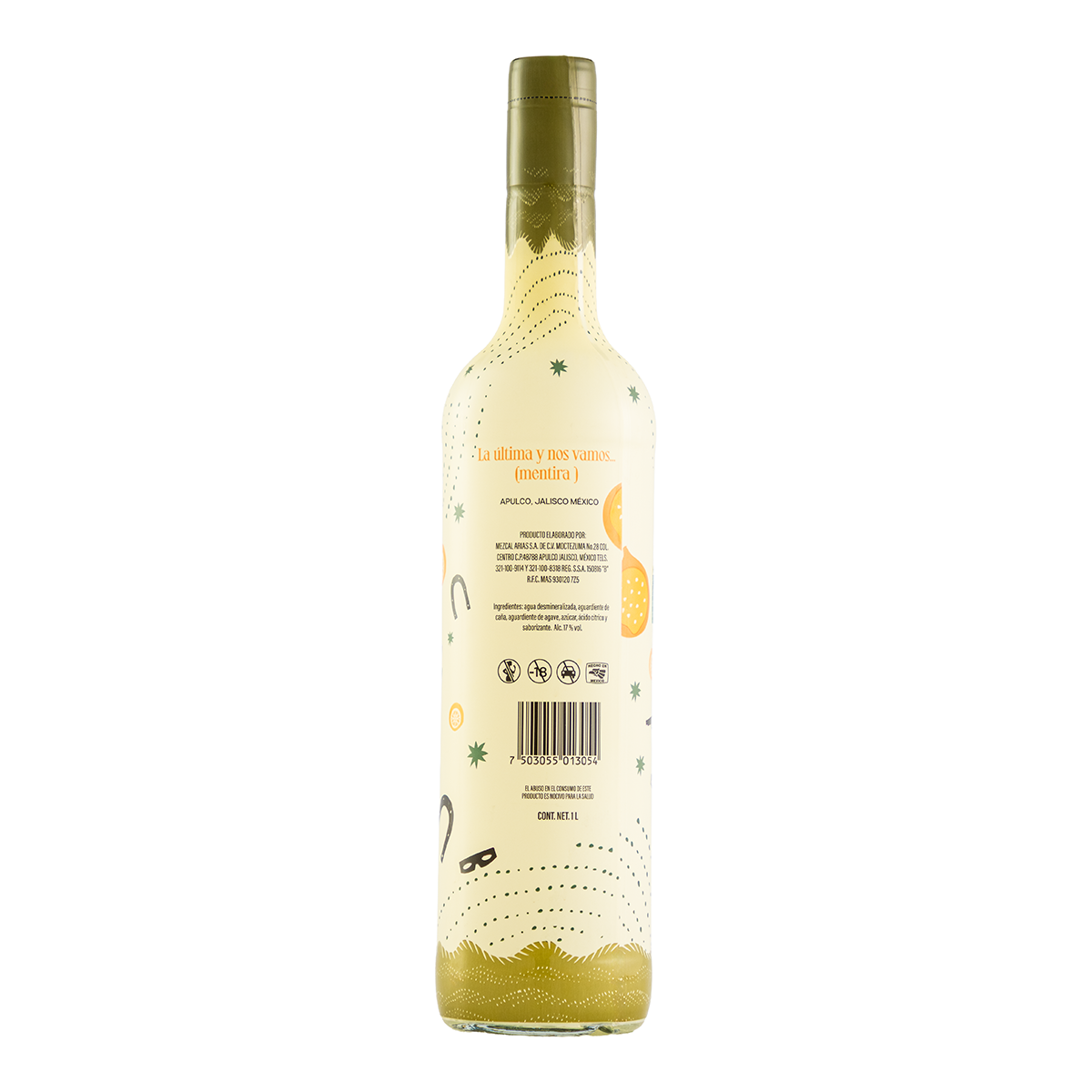 Licor de Agave Malo de Arias Maracuyá 1000 Ml