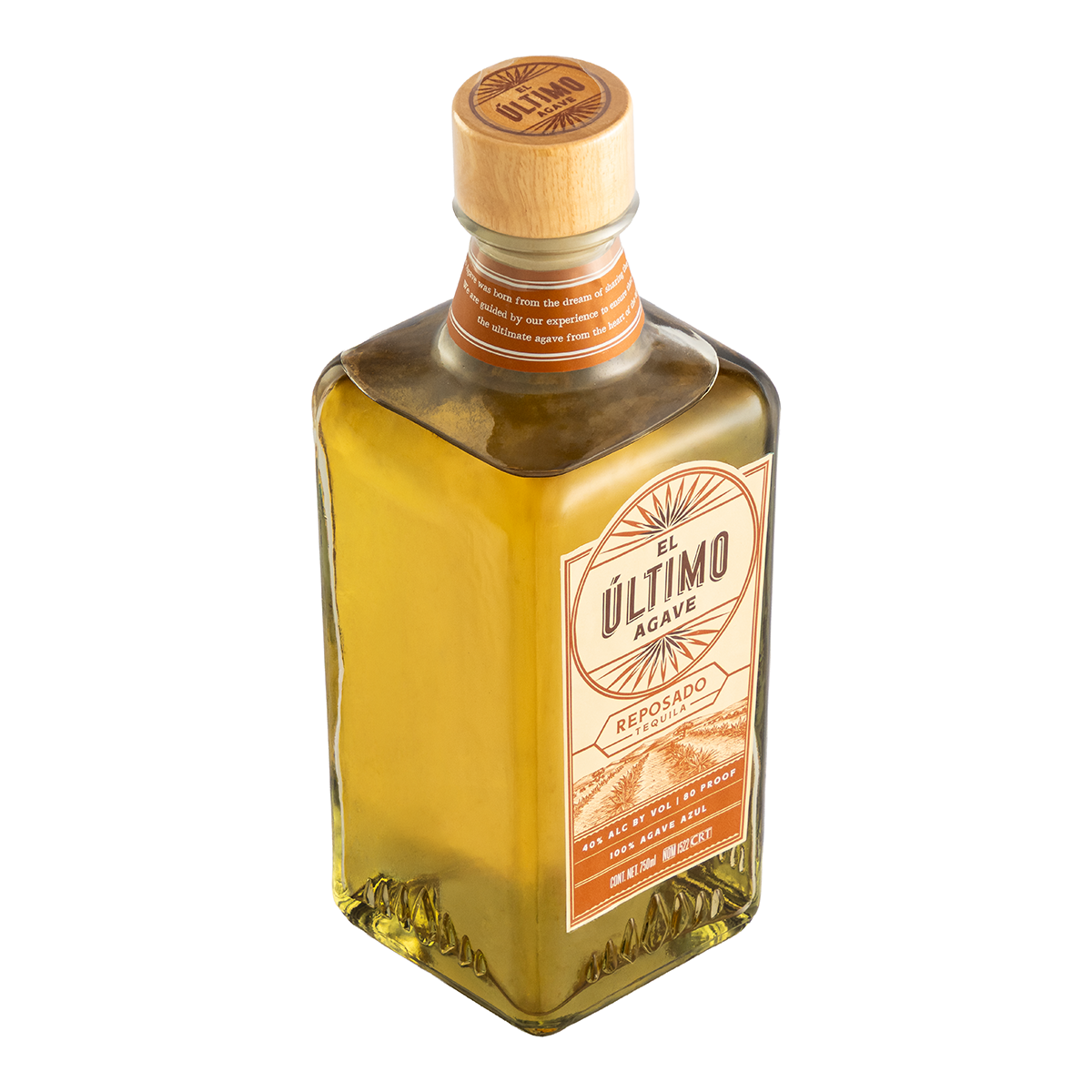 Tequila El Último Agave Reposado 750 Ml