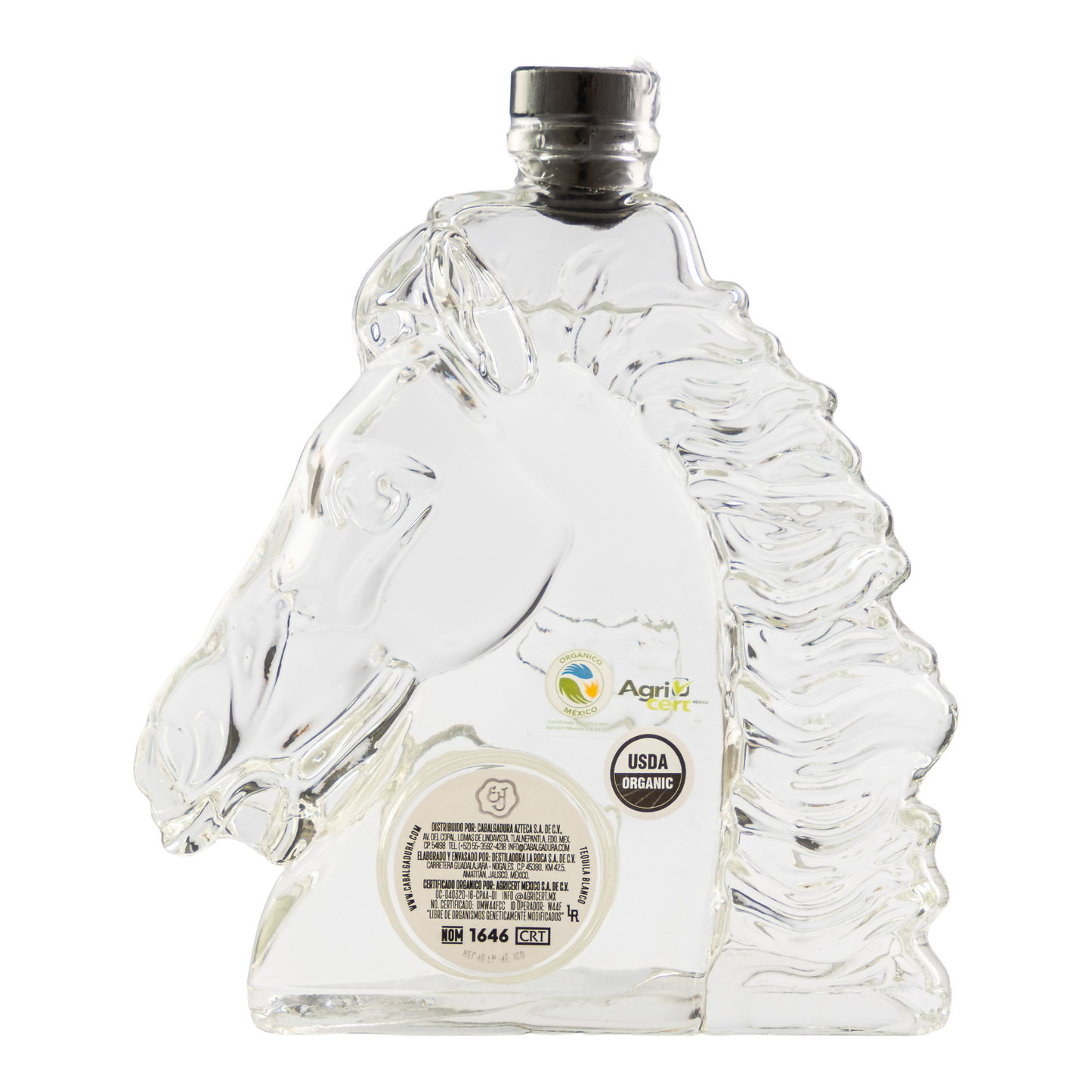 Tequila Cabalgadura Orgánico Blanco 40% Alc 700 Ml