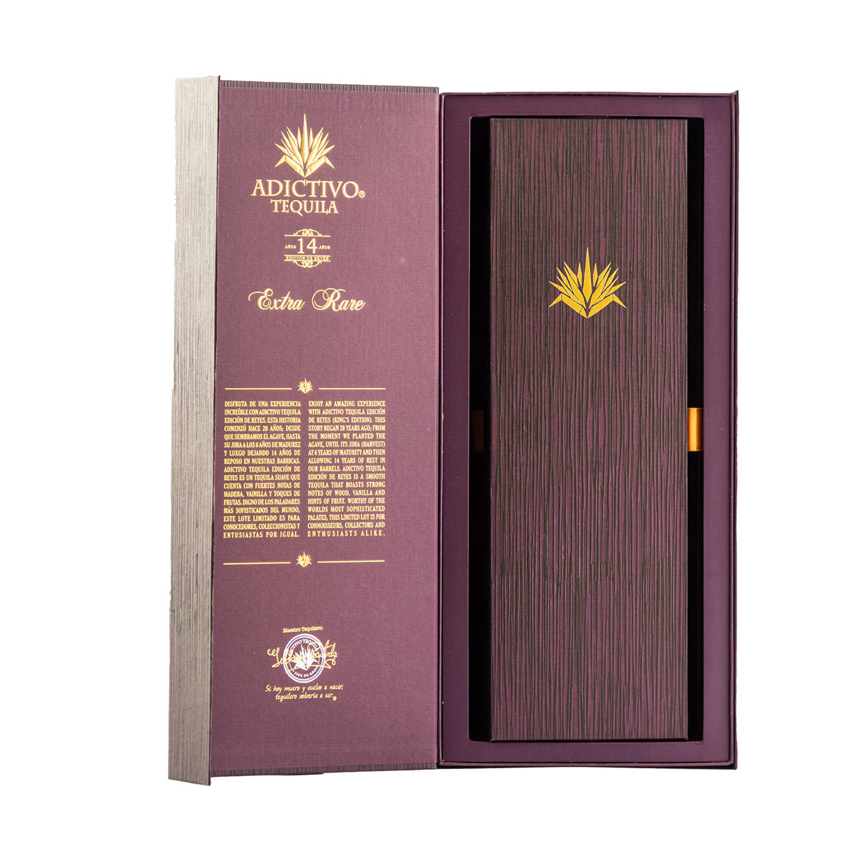 Tequila Adictivo 14 Años Extra Añejo Edición Reyes 750 Ml