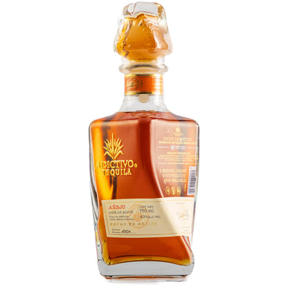 Tequila Adictivo Añejo 100% Agave 750 Ml