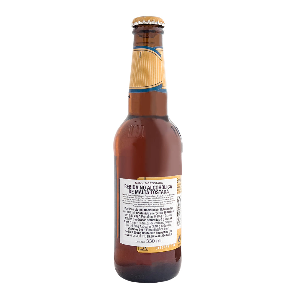 Bebida No Alcohólica de Malta Mahou 0,0 Tostada 330ml