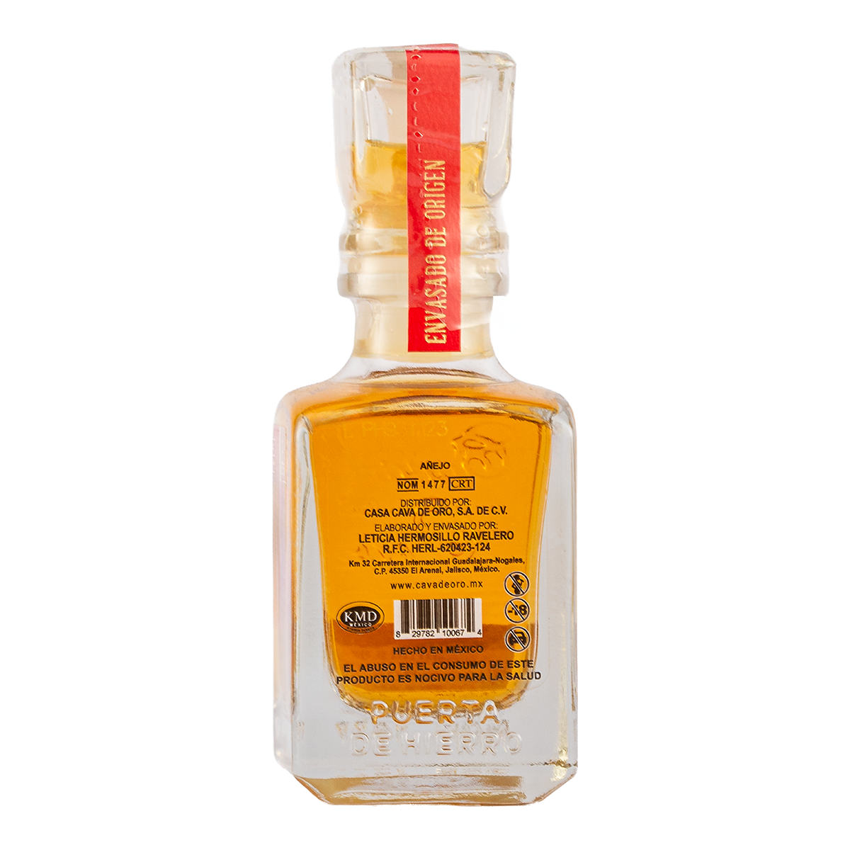 Tequila Gran Cava de Oro Añejo Mini 50 Ml