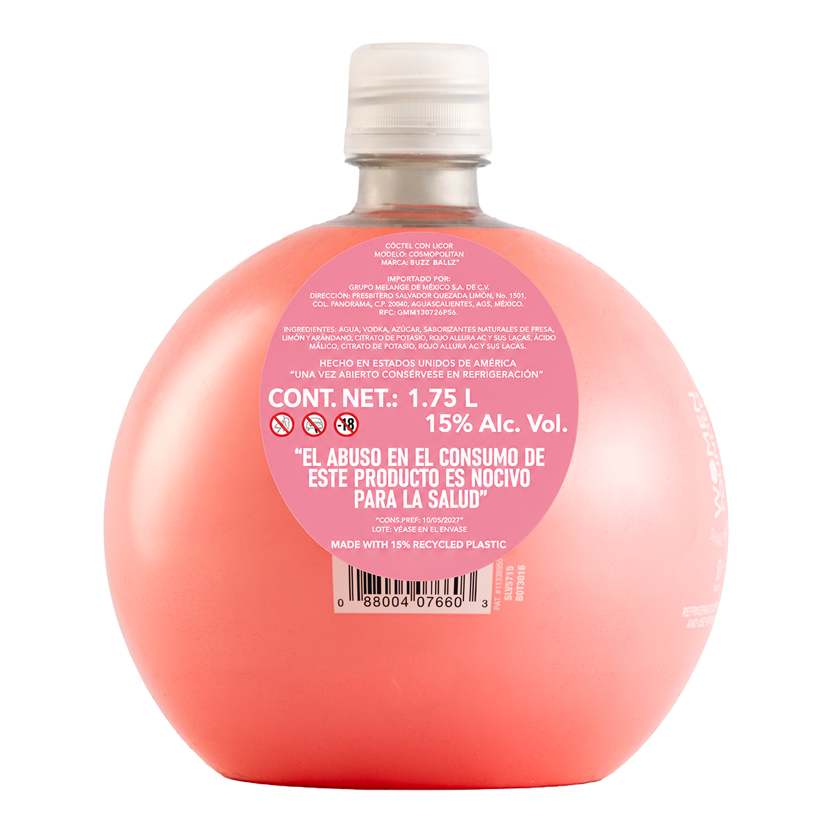 Bebida Buzzballz Biggies Pink Lemonsqueezy 1750 Ml