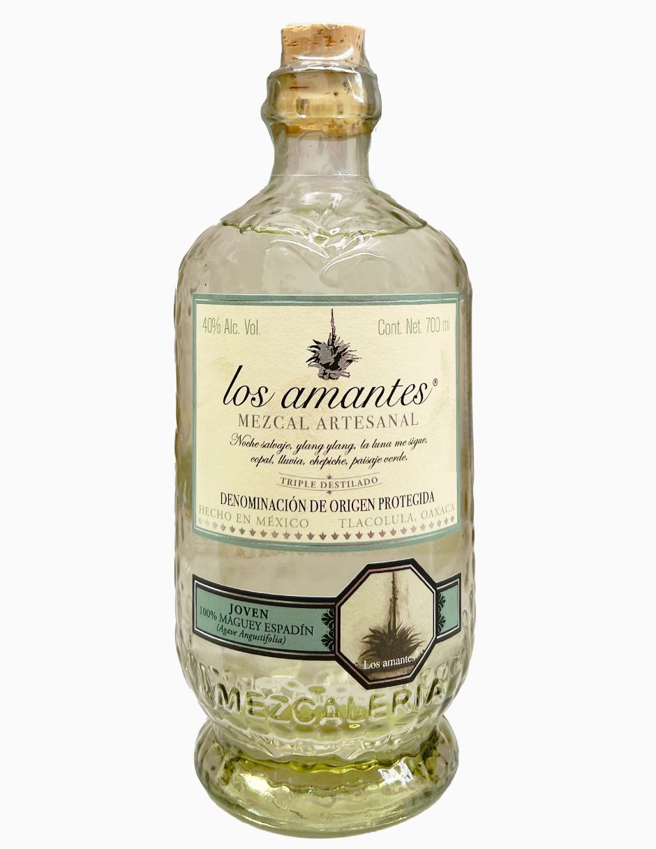 Mezcal Artesanal Los Amantes Joven Maguey Espadin 700 Ml