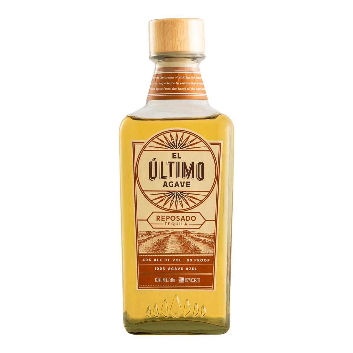 Tequila El Último Agave Reposado 750 Ml