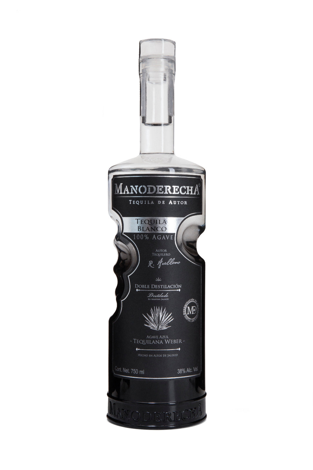 Tequila Manoderecha Doble Destilación Blanco 750 Ml