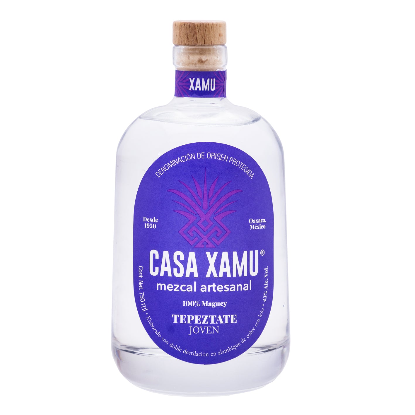 Mezcal Artesanal Casa Xamu Joven Tepeztate 750 Ml