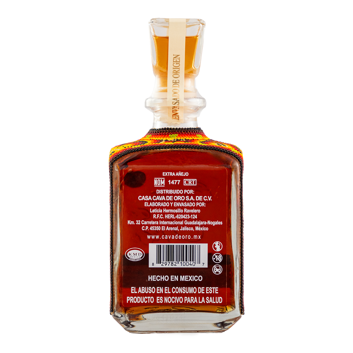Tequila Gran Cava de Oro Edición Huichol Extra Añejo 750 Ml
