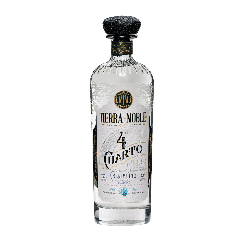 Tequila Tierra Noble 4to. Cuarto Reposado Cristalino 750 ML