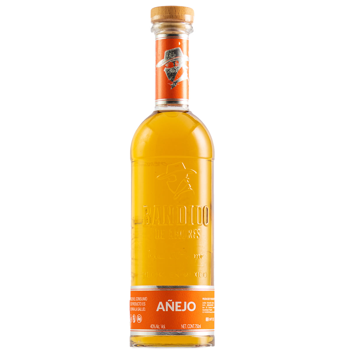 Tequila Bandido De Amores Añejo 100% Agave 750 Ml