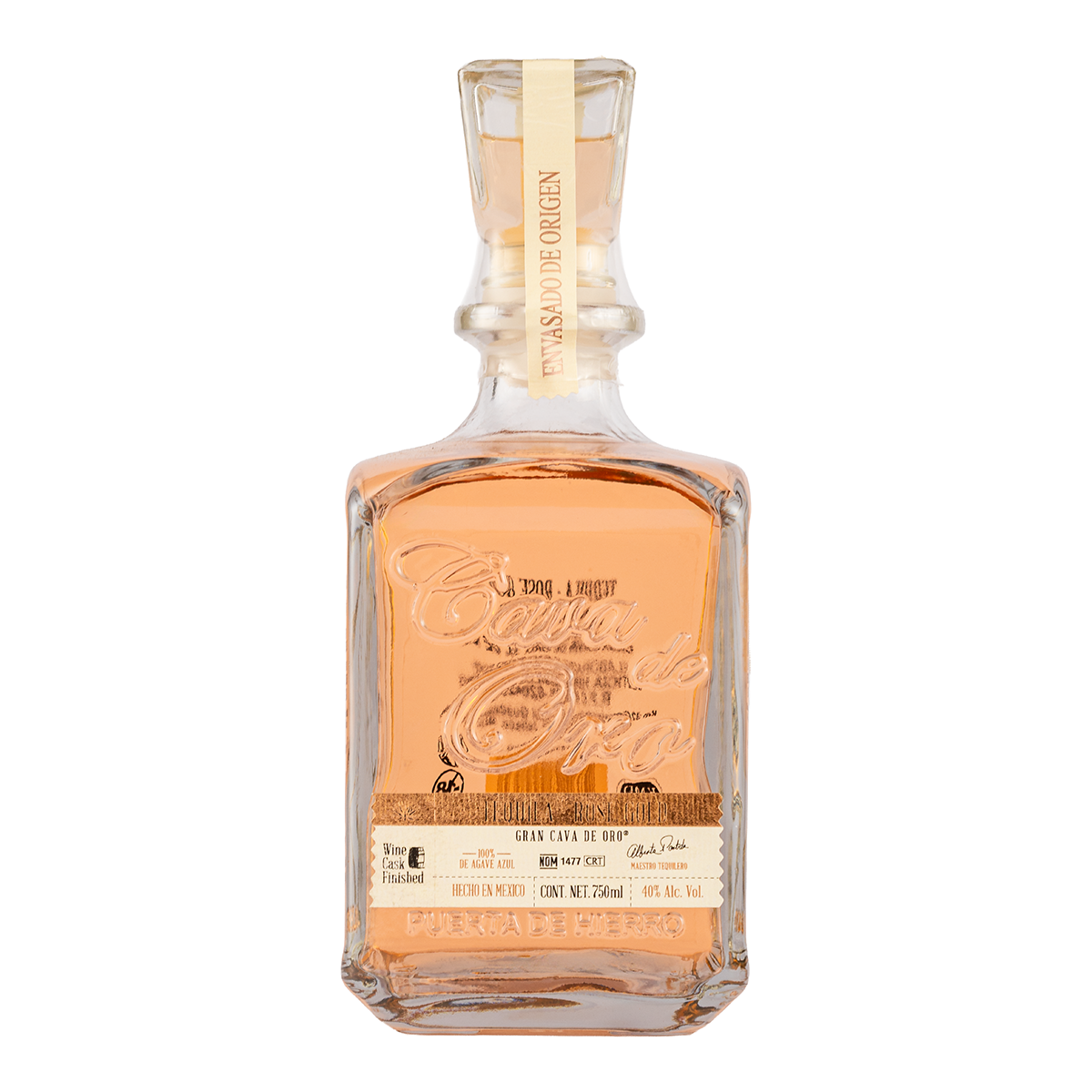 Tequila Gran Cava de Oro Joven Rose Gold 750 Ml