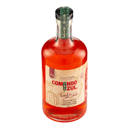 Licor con Tequila Comando Azul Sandía con Chile 750 Ml