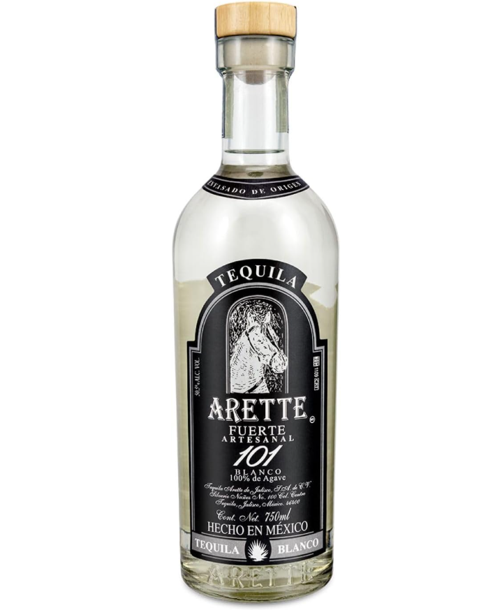 Tequila Arette Artesanal Fuerte 101 Blanco 750 Ml