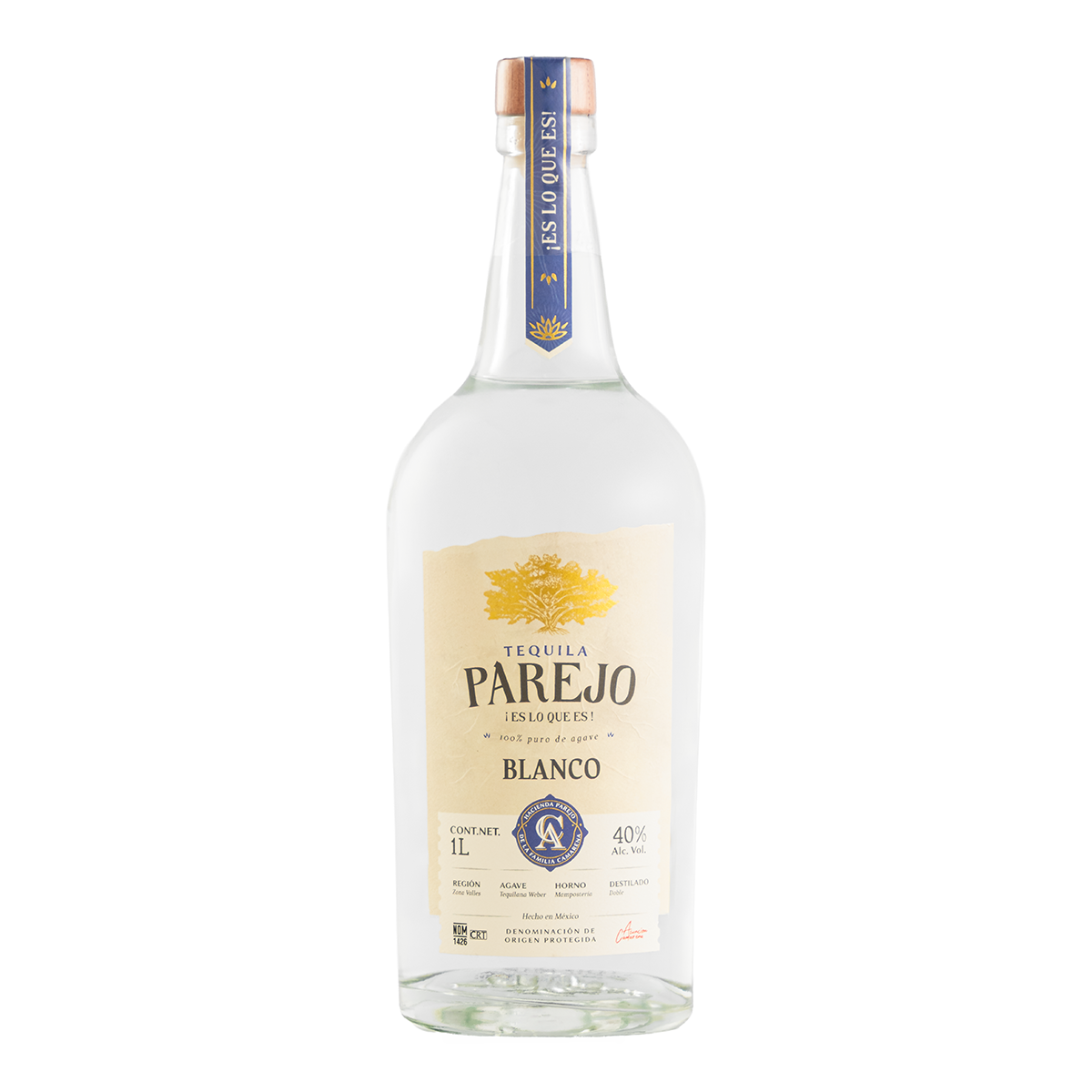 Tequila Parejo Blanco 1000 Ml