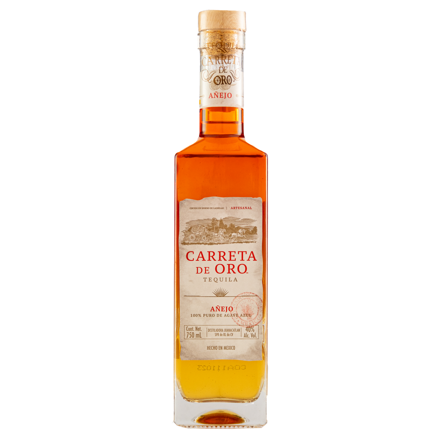 Tequila Carreta De Oro Añejo 750 ml