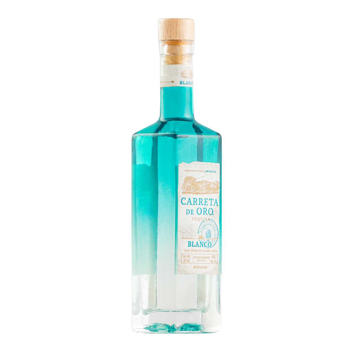 Tequila Carreta De Oro Blanco Mini 50 Ml