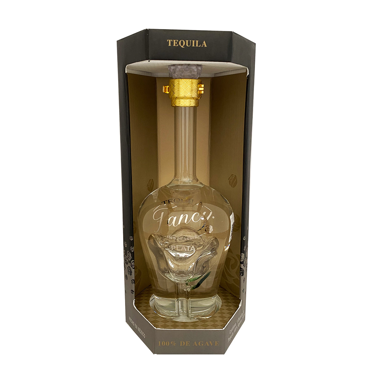 Tequila Artesanal Fancy Plata Rosa De Cristal 750 ml