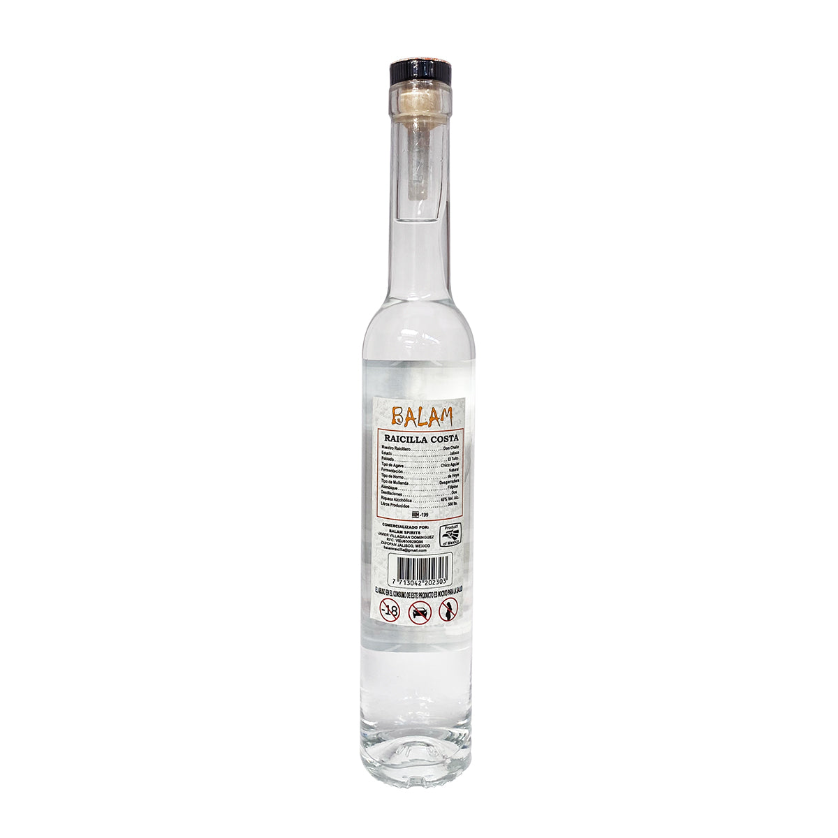 Raicilla Balam Costa Agave Chico Aguiar 375 ml