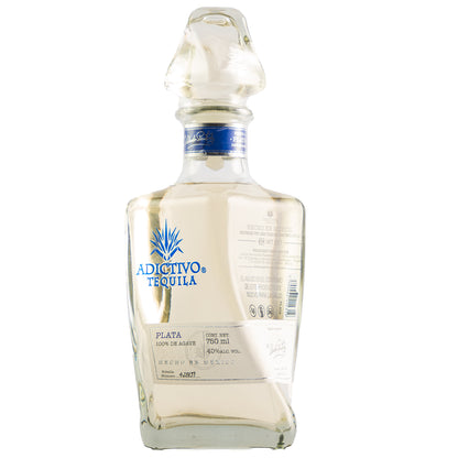 Tequila Adictivo Plata 100% Agave 750 Ml