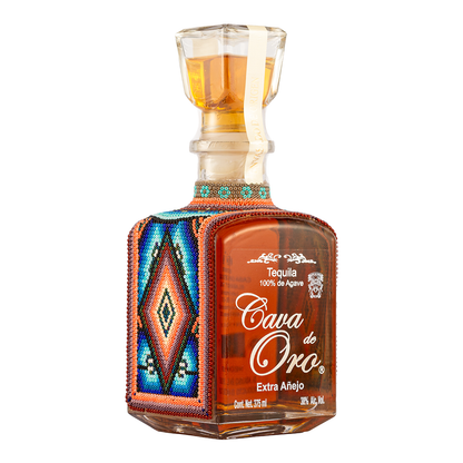 Tequila Gran Cava de Oro Edición Huichol Extra Añejo 375 Ml