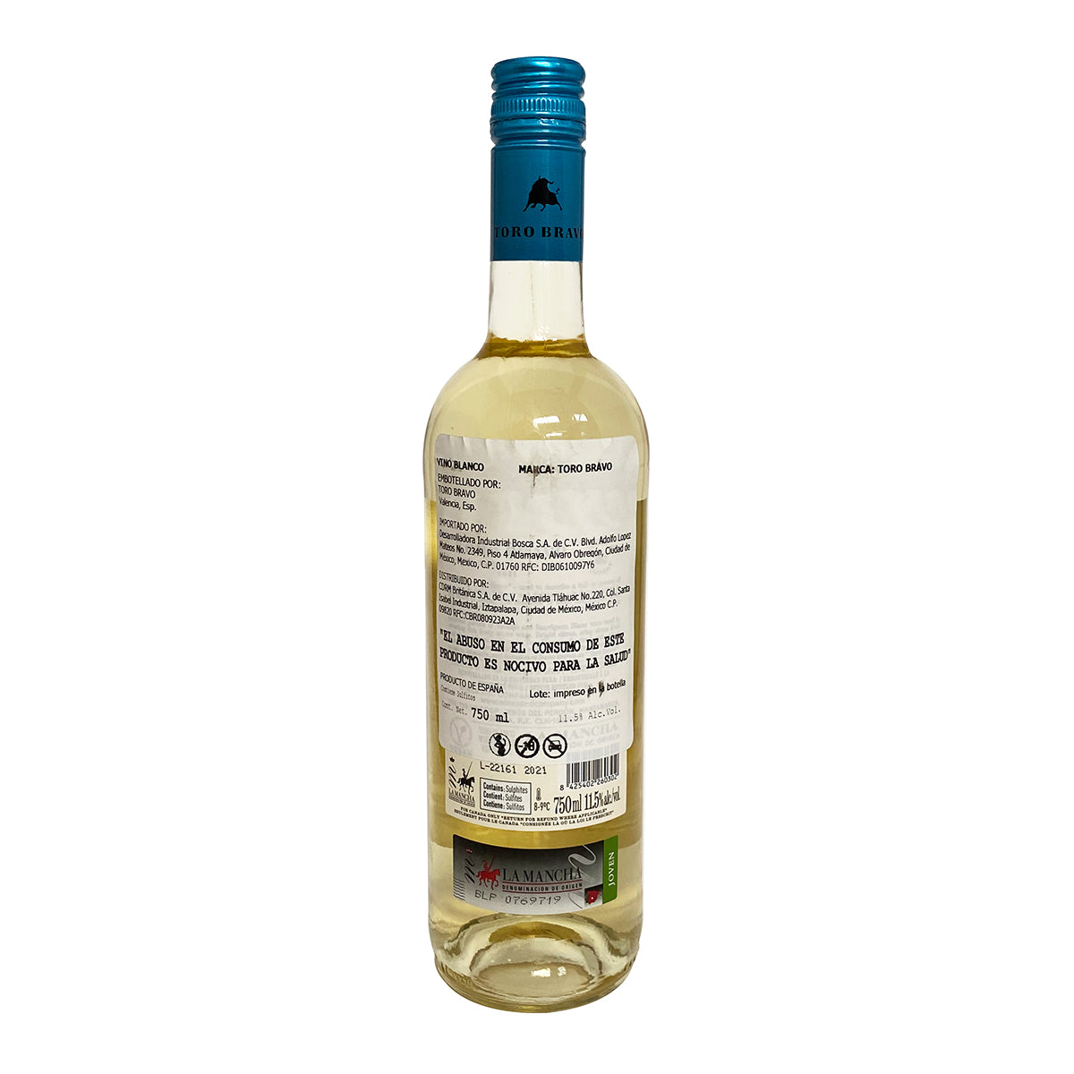 Vino Blanco Toro Bravo Verdejo Sauvignon Blanc 750 ml