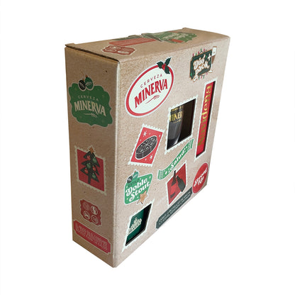 Cerveza Minerva Navideña Duo Pack Con Copa 650 Ml