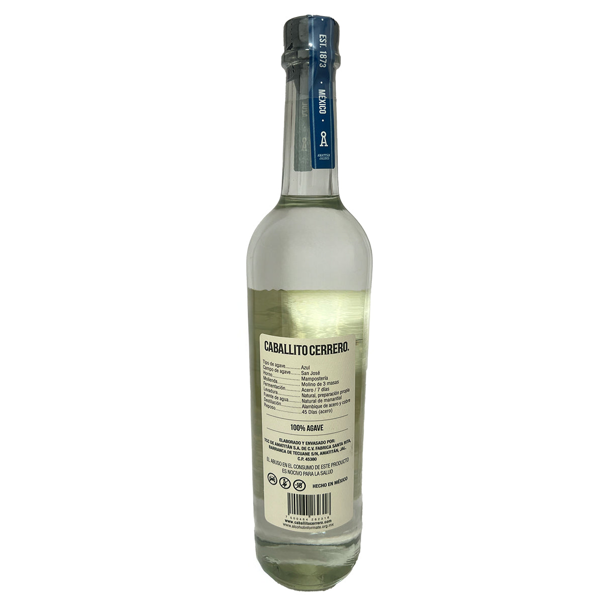 Destilado De Agave Caballito Cerrero Blanco 50 700 Ml