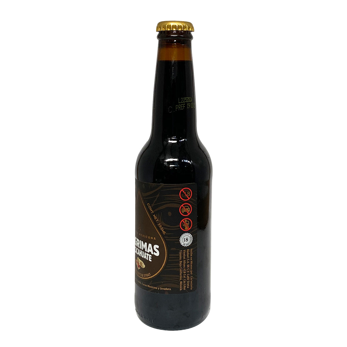 Cerveza Artesanal Ramuri Lágrimas de Cacahuate 355 ml