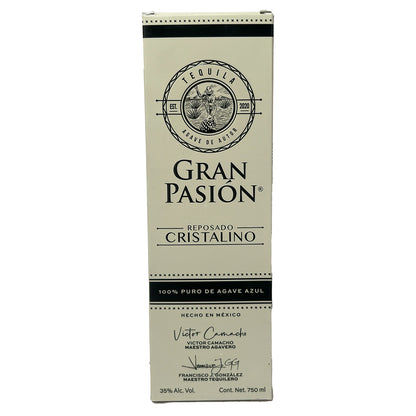 Tequila Gran Pasión Reposado Cristalino 750 Ml