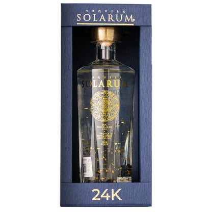 Tequila Premium Solarum Extra Añejo Cristalino 24K 750 Ml