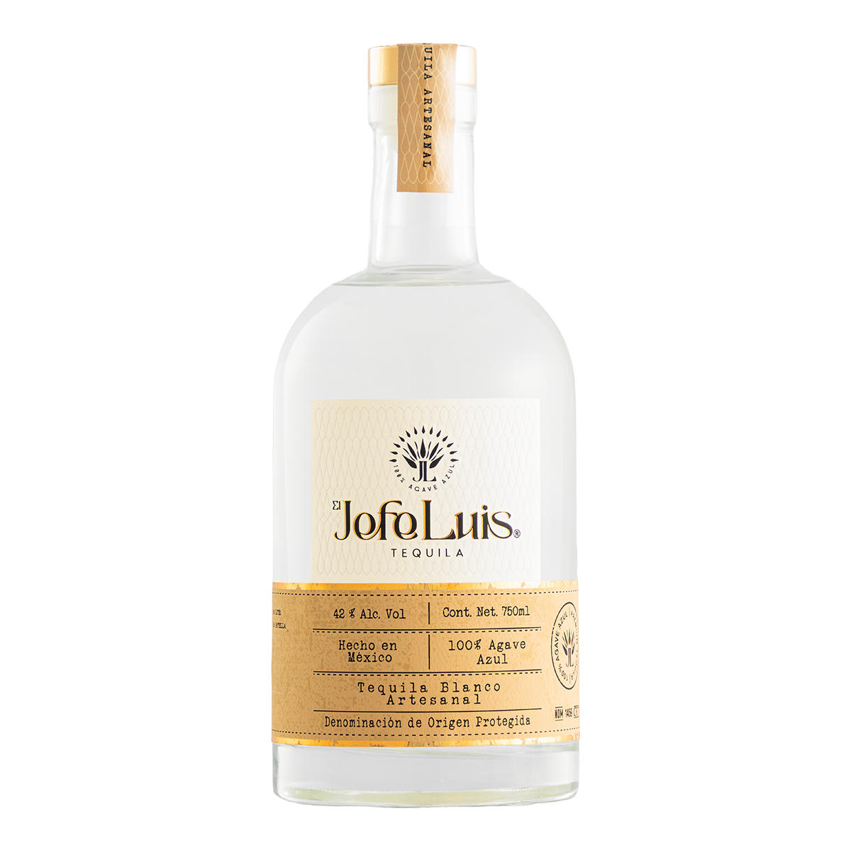 Tequila El Jefe Luis Blanco Artesanal 750 Ml