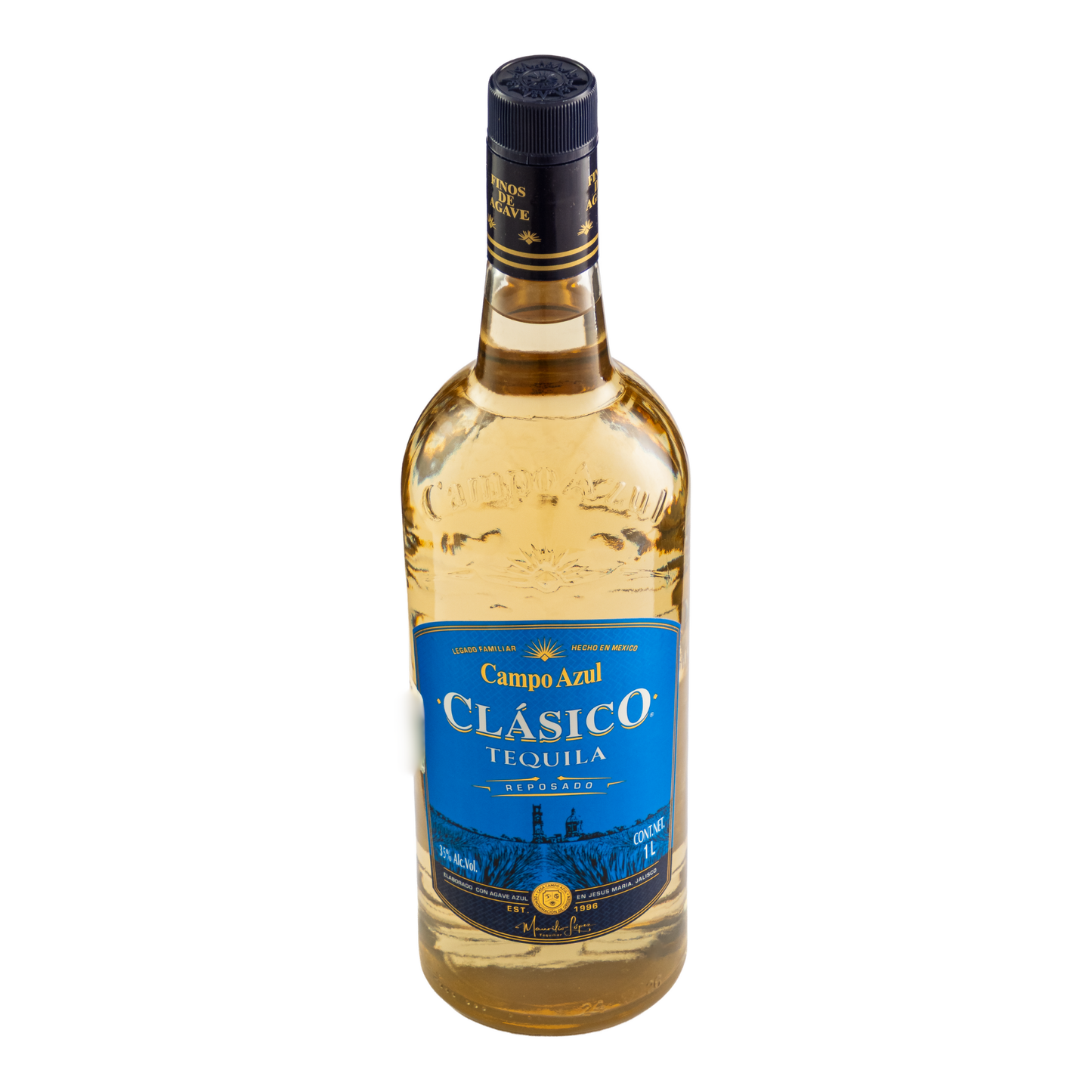 Tequila Campo Azul Reposado Clásico 1000 Ml