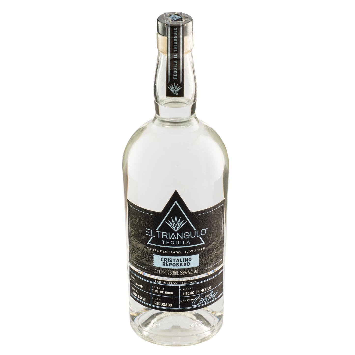 Tequila El Triangulo Cristalino Reposado 750 Ml