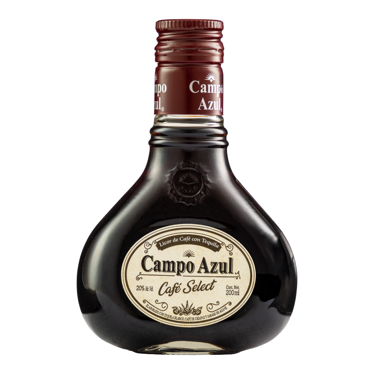 Licor de Café Select Con Tequila Campo Azul Blanco 200 Ml