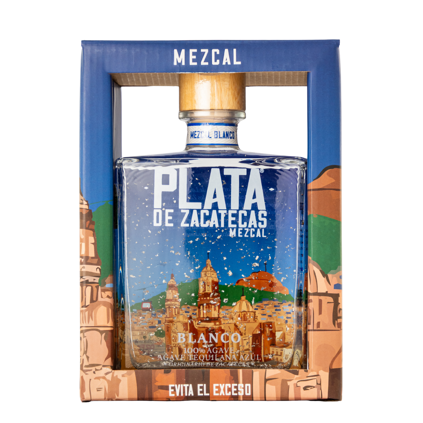 Mezcal Plata de Zacatecas Blanco 750 Ml