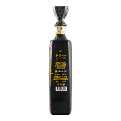 Tequila La Santa Black Añejo Triple Barrel Santoscoy 750 Ml