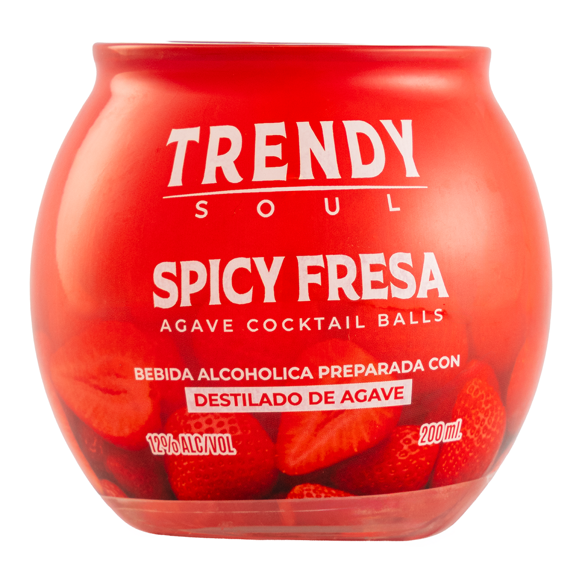 Bebida Trendy Soul Cocktail Balls Spicy Fresa 200 Ml