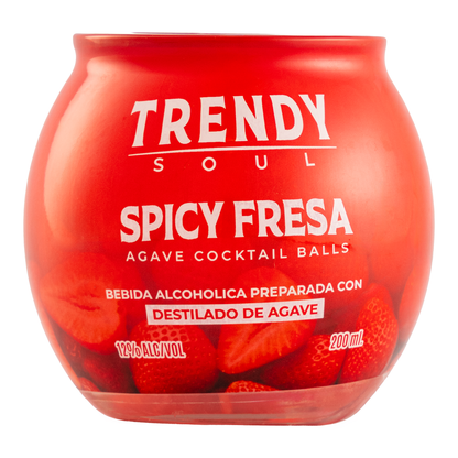 Bebida Trendy Soul Cocktail Balls Spicy Fresa 200 Ml